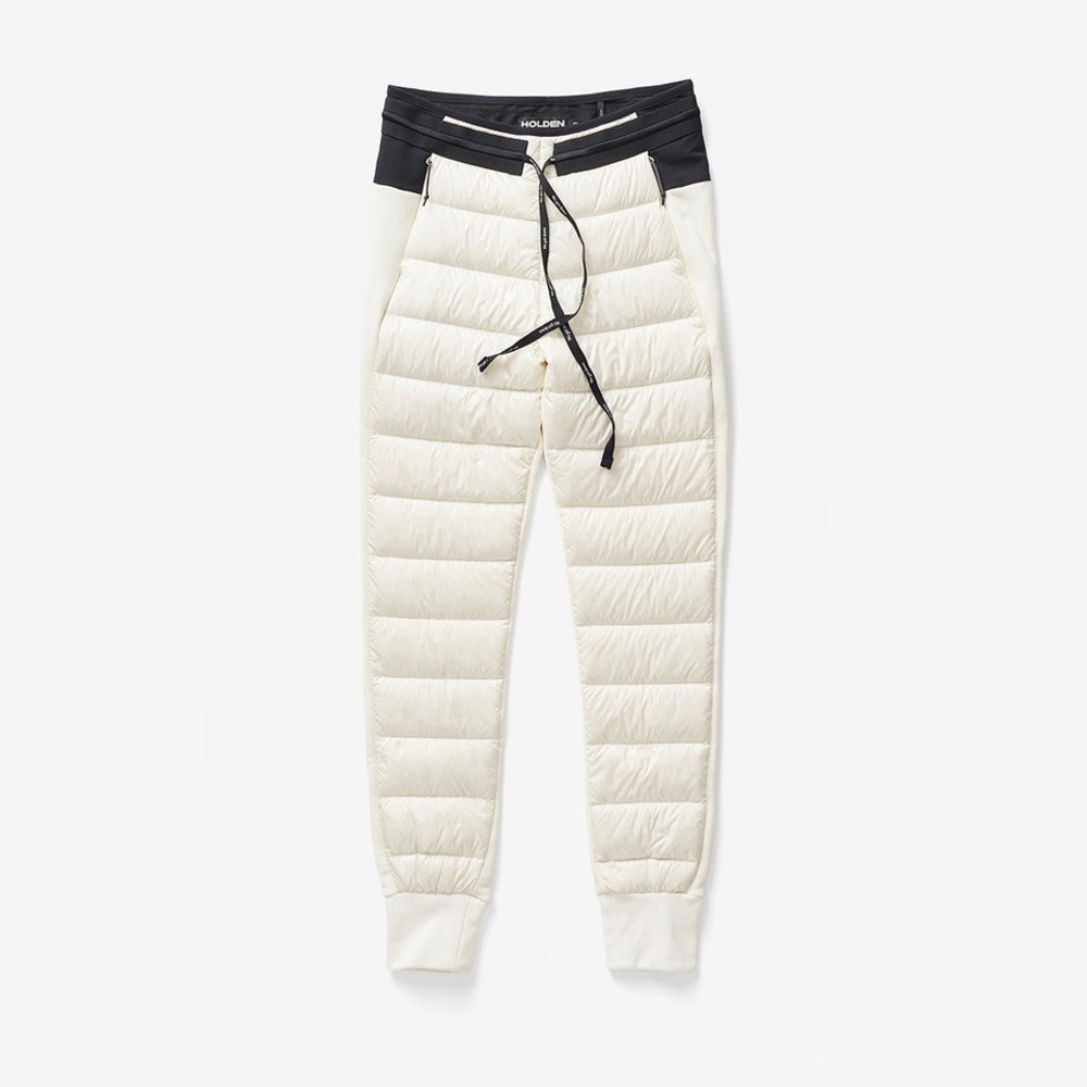 Holden Cream and Black Quilted Joggers